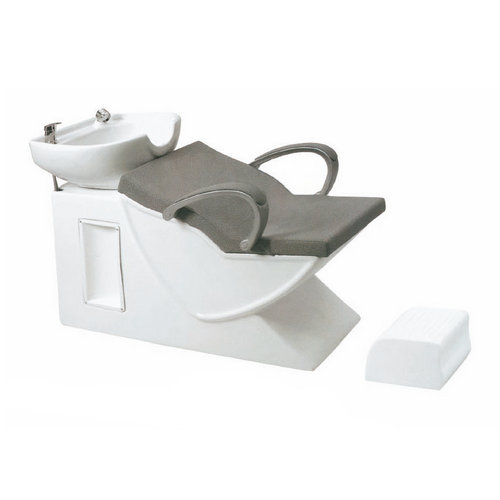 Leather salon shampoo chair bowl hair back washing units sink bed station barber furniture