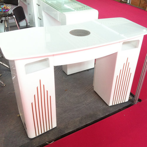 European art manicure table with dust collector beauty nail desk dryer station with fan factory