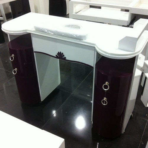 Luxury art manicure table with dust collector beauty nail desk dryer station with fan factory