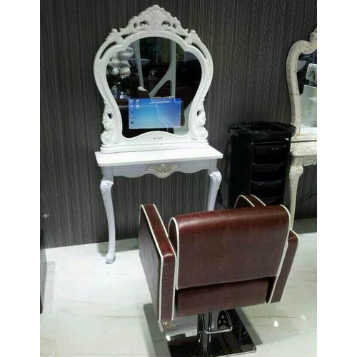 Cheap beauty bath makeup mirror salon barber furniture styling station hairdressing unit