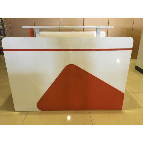Cheap spa nail reception desk beauty salon lounge bar table checkout counter barber furniture made in China