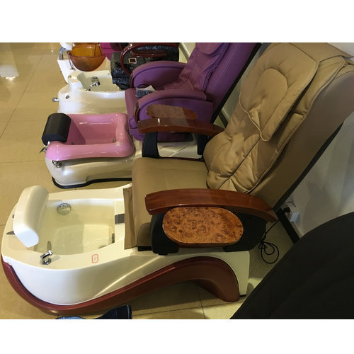 Pipeless Whirlpool spa footbath massage chair bowl pedicure basin tub station manicure nail salon bench