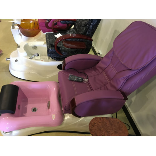 Made in China spa footbath massage chair bowl pedicure basin station manicure nail salon bench