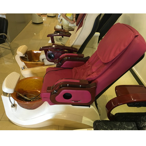 Modern spa foot massage chair bowl pedicure basin station manicure nail salon bench