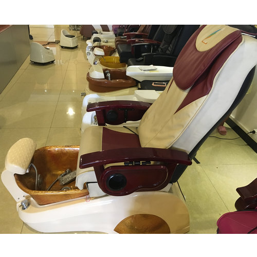 Electric spa foot massage chair bowl pedicure basin station manicure nail salon bench