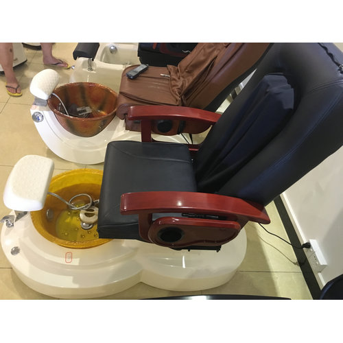 Cheap spa foot massage chair pedicure basin station manicure nail salon bench