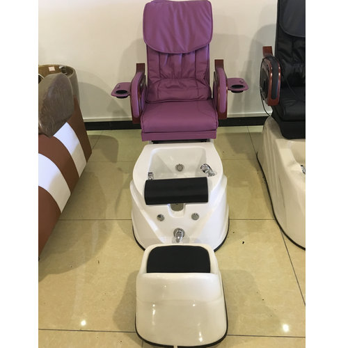 spa foot massage chair pedicure basin station manicure nail salon bench with bowl sink
