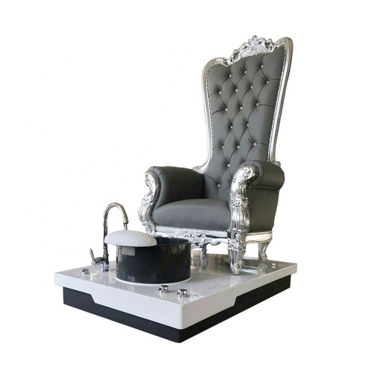 made in China whirlpool Queen nail throne chair spa pedicure station