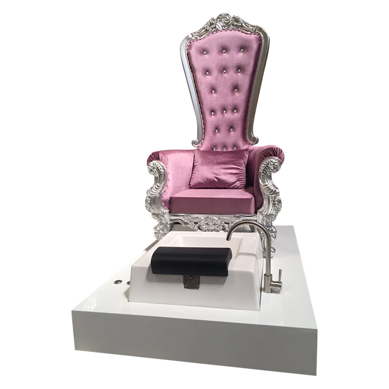 King throne pedicure bowl chairs with basin Nail Salon Furniture Queen throne station