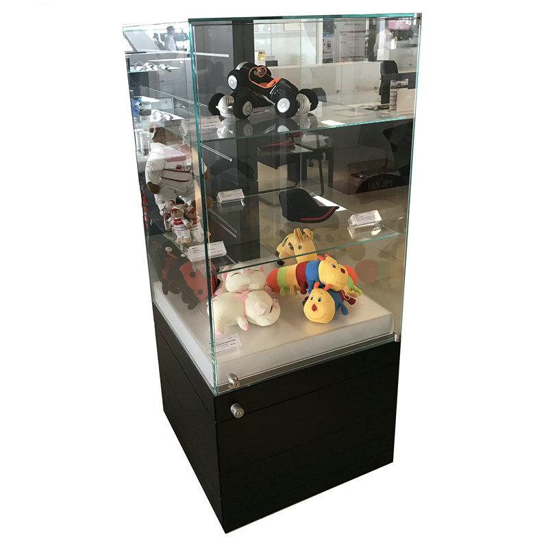 Mall Showroom Cabinet Shop Counter Light Up Glass Display Showcase Advertising Design